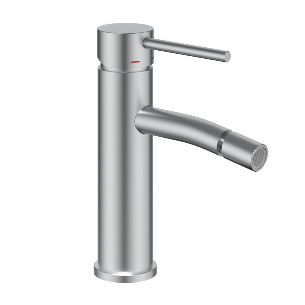 Miscelatore monocomando bidet jazz installazione rapida piletta click clack *** finitura- nickel spazzolato, confezio...