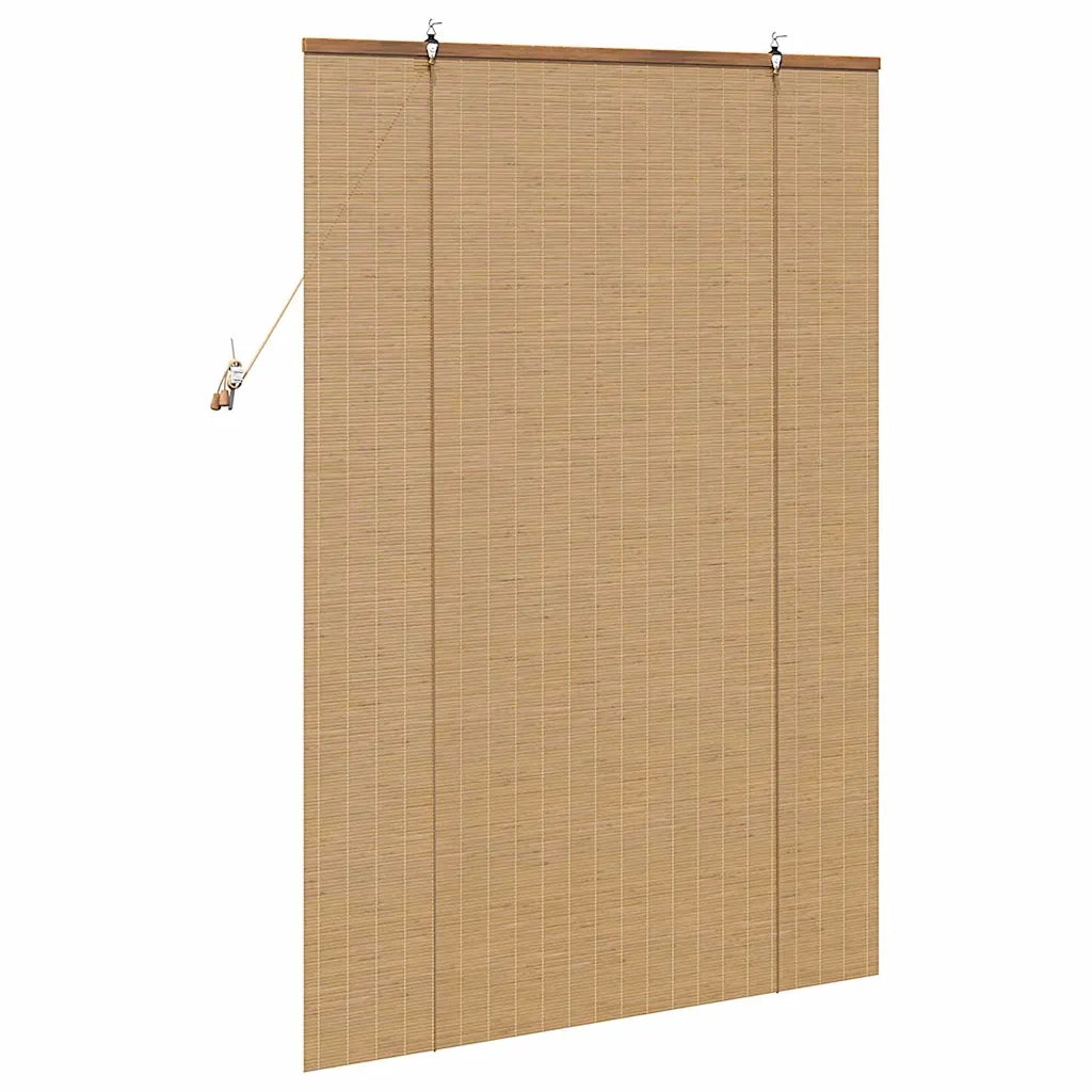 Tenda a rullo con tende Marrone 110 x 160 cm Bambù 42006854