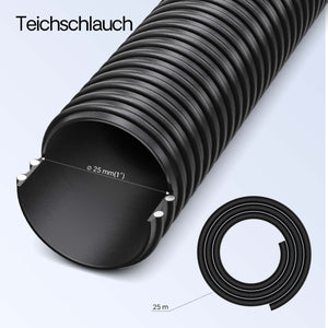 Set per laghetti fino a 60000l Filtro Chiarificatore UVC 36W Pompa 80W Tubo 25m