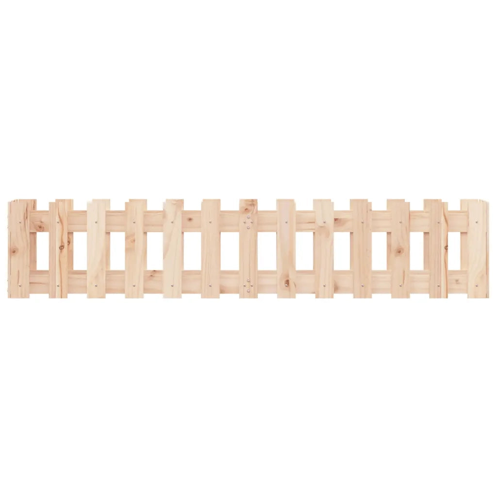 Fioriera Rialzata Giardino a Recinzione-Vaso da Esterno-Supporto per Vaso 150x30x30 cm Legno Pino