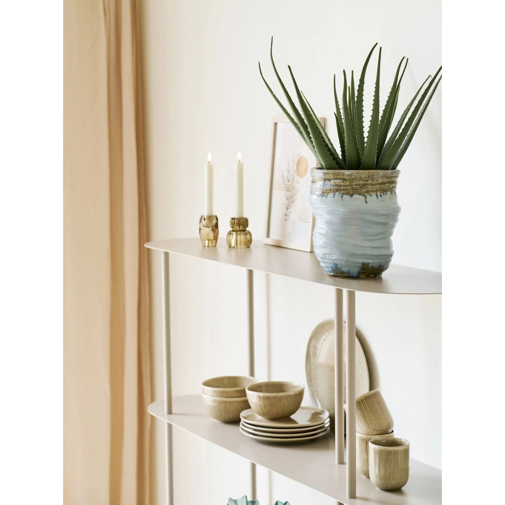Vaso Decorativo Hillerod, Blu, Ceramica, 19,5x19,5x22,5 cm