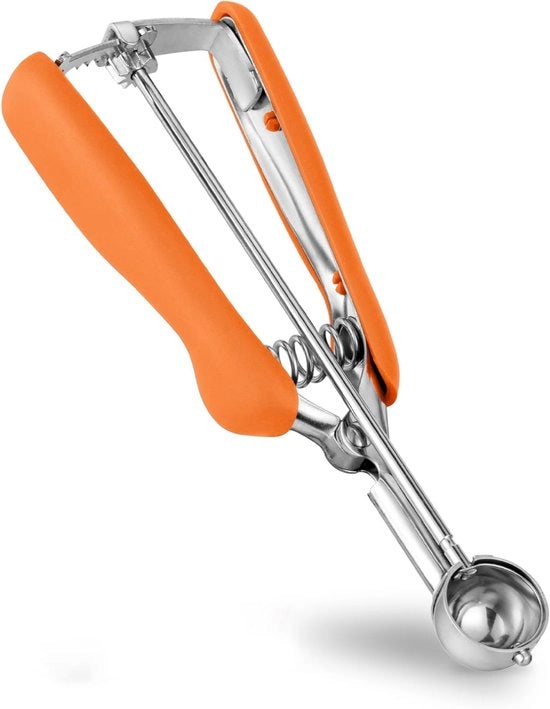 Mini Spatola per biscotti - 1 cucchiaino - 5ml - 25mm - Arancione - Rilascio rapido
