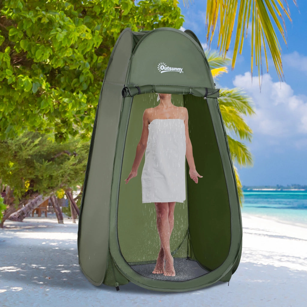 Tenda da Doccia Impermeabile ¨C zephmum ¨C Verde 100x100x185 cm