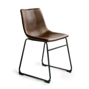 LÚZETE - SILLA LENNIX VINTAGE MARRON