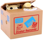 Banco per Animali - Cassetto per Monete - Cassetto Automatico - Giallo - Cassetto per Monete per Rubare - Per Bambini e Adulti - Raccolta di Monete
