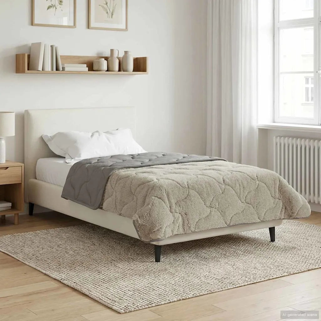 Duvet Estivo Trapuntato Grigio chiaro 140 x 220 cm 42026175