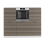 Cucine componibili piccole R-Line Grigio nobile/Bianco 180 cm senza piano di lavoro Vicco