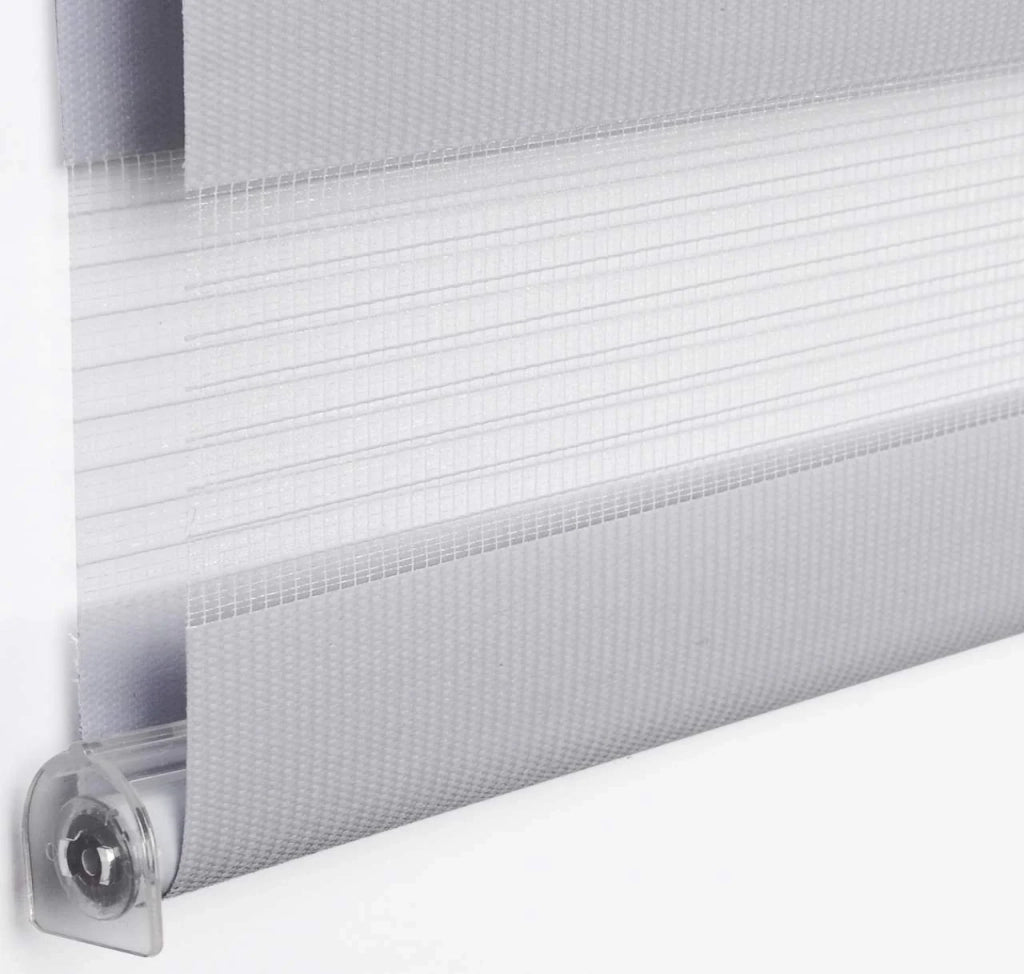 Tenda a rullo giorno e notte Zebra rullo doppio strato 45x150 cm grigio 19_0000852