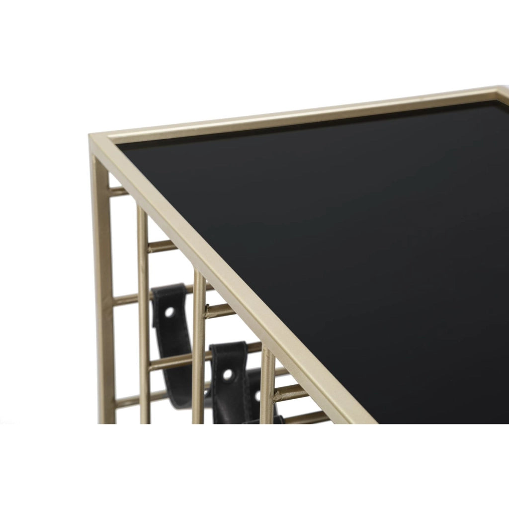 Carrello VKH5, Nero, Metallo, 79x39,5x82 cm