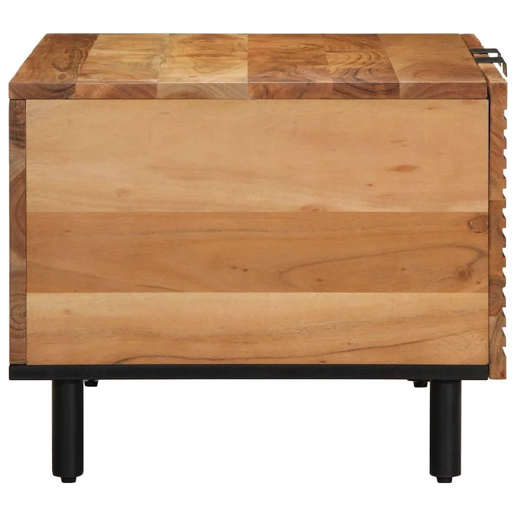 Tavolino da Salotto 80x50x40 cm Legno Massello di Acacia
