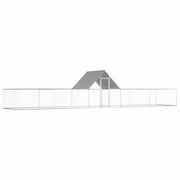 Pollaio 10 x 2 x 2 m con tetto impermeabile acciaio zincato 02_0001710