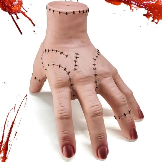 Manici in gomma a latex con cicatrici realistiche per cosplay di figurine di azione