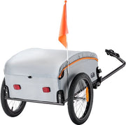 Carrello per Bicicletta - 100lb Capacità di Carico, Ripiegabile, Versatile per Avventure, con Prese di Sicurezza e Alza per Bicicletta Universale