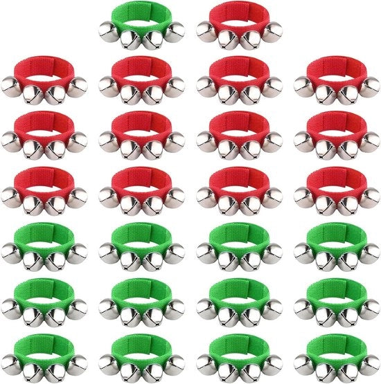 Banda di Natale Campanelli Bracciali - Campanelli Musicali Singoli Campanelli - Strumento Ritmico Percussivo - Decorazione di Natale di Benevolenza
