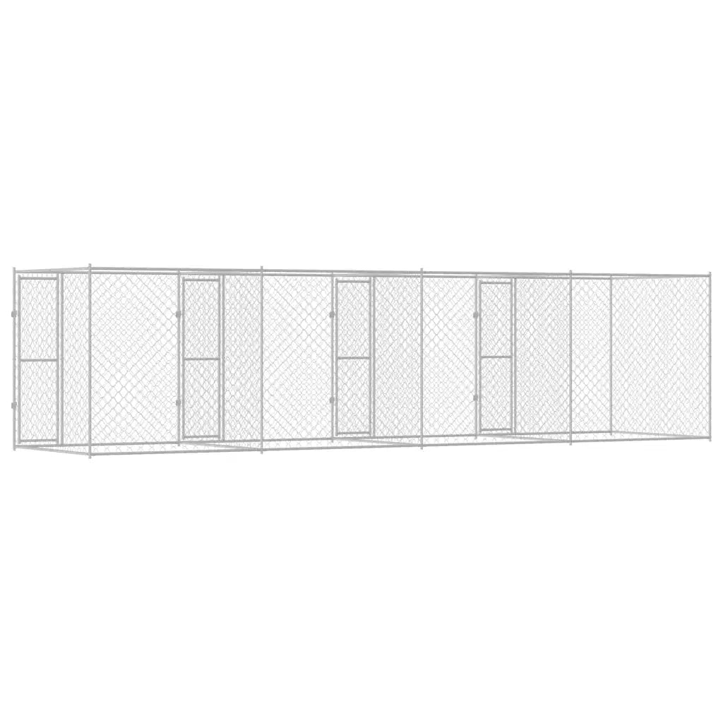 Gabbia per cani Argento 800 x 200 x 200 cm Acciaio zincato 3368308
