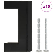 Maniglie per Mobili 10 pz Nere 64mm in Acciaio Inox CFW2228516