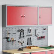 Set di armadi per attrezzi con lo scaffale 5 pcs Rosso 3321401