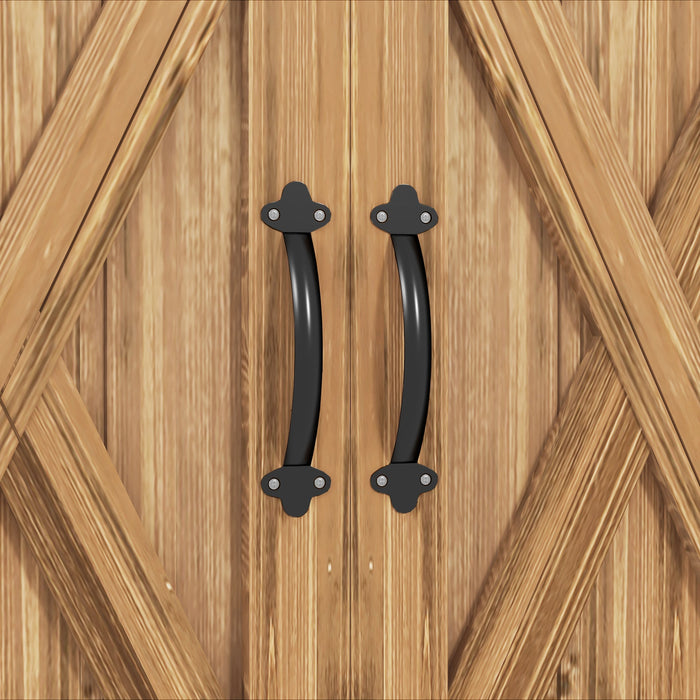 Casetta Box Da Giardino a 2 Ante Stile Country 77x55x72 cm in Legno Marrone