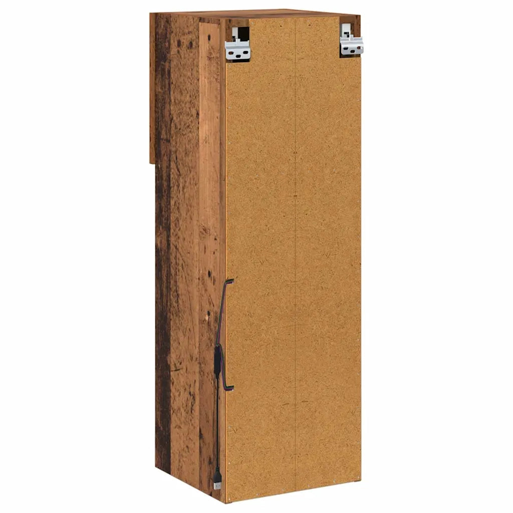Mobiletti TV a parete 2 pcs Legno vecchio 30,5 x 30 x 90 cm
