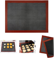 Bakmat 30 x 40 cm - Silicone - Resistente al calore - Antifiammante - Pelle di silicone riutilizzabile - Sicuro per l'uso alimentare - Copertura per forno