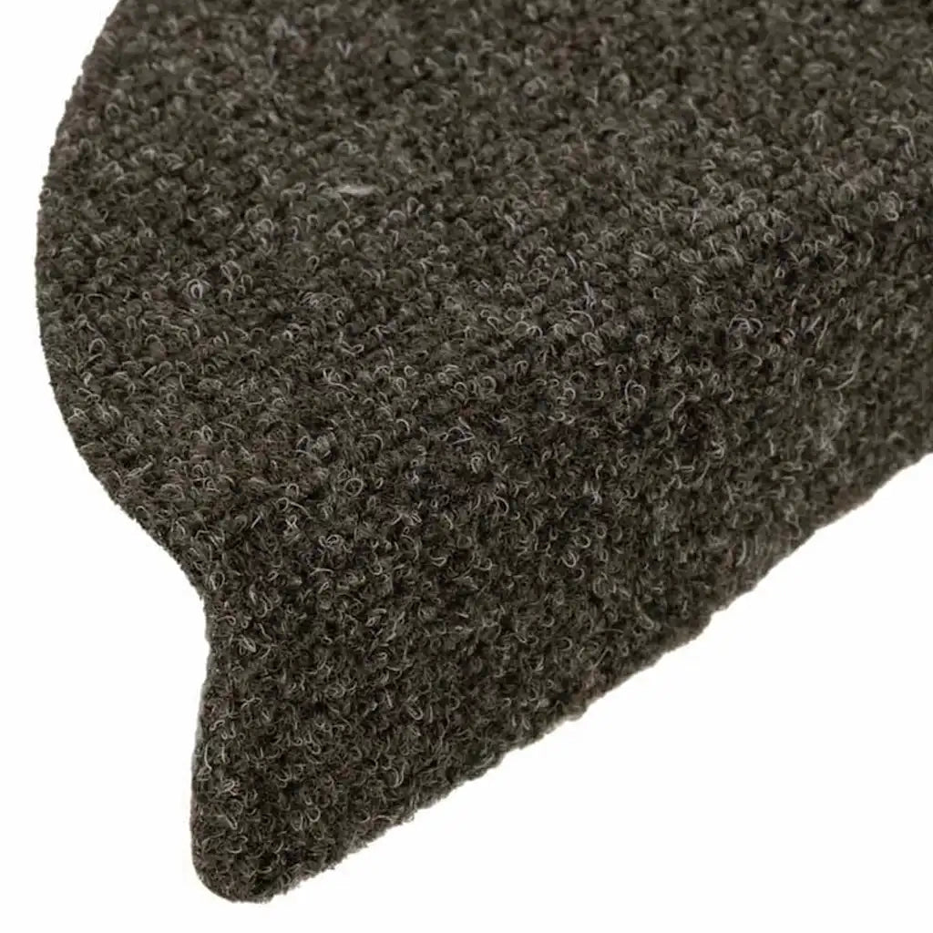 vidaXL Tappetini per scale autoadesivi 30 pz 56x17x3 cm antracite semicircolari