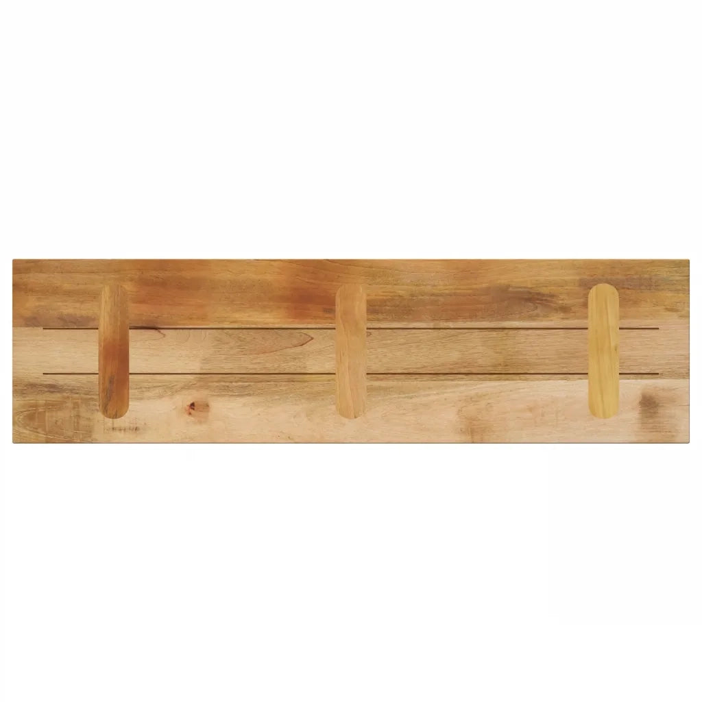 Piano per Tavolo 120x30x3,8 cm Rettangolare Legno Mango Grezzo 371375