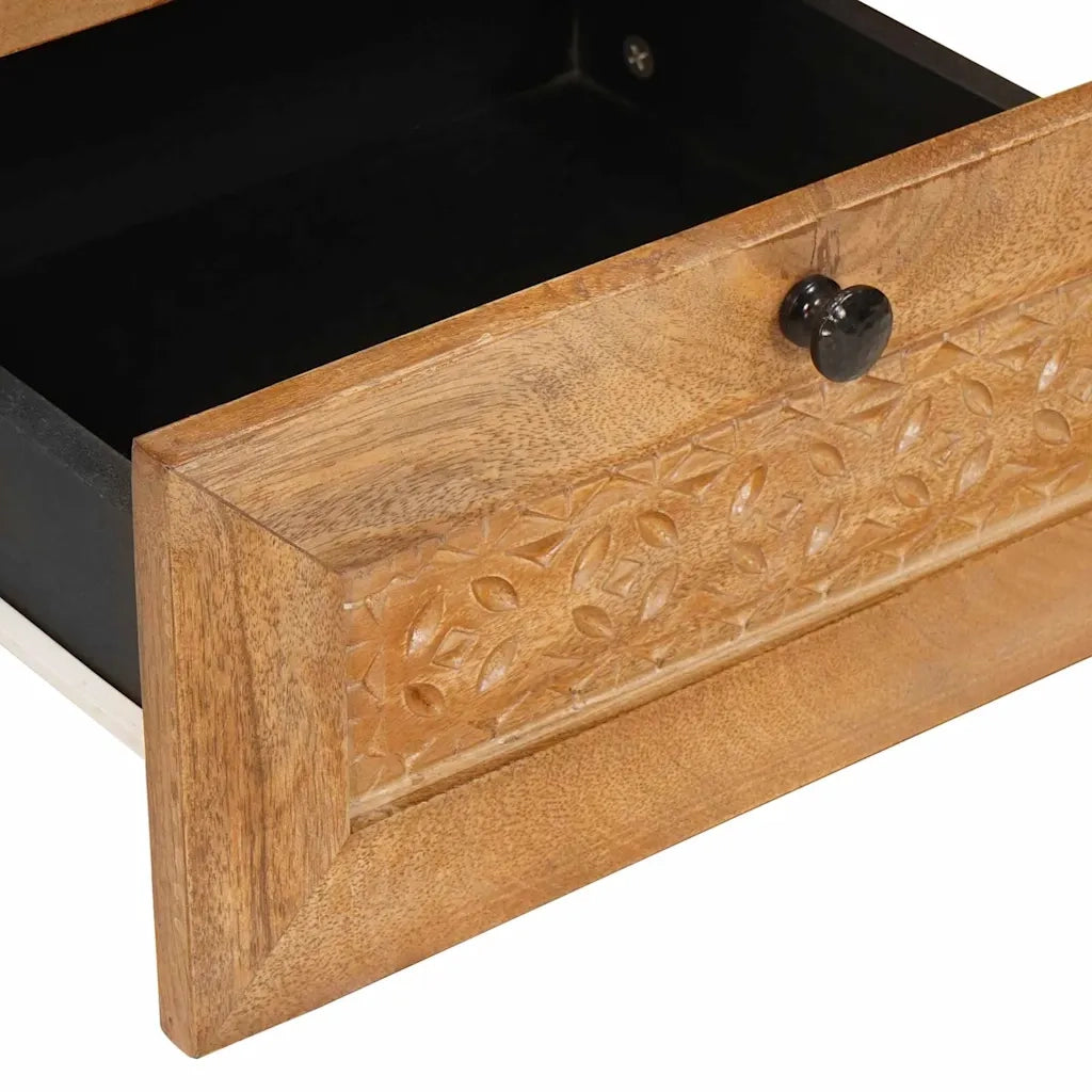 vidaXL Comodino con cassetto 2 pcs Marrone chiaro 40 x 33 x 46 cm