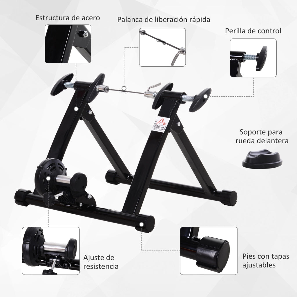 Tacchino per Bicicletta Pieghevole ¨C Zephmum ¨C Nero 54.5x47.2x39.1 cm