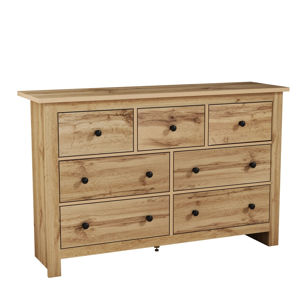 Credenza Buffet con 7 Cassetti ¨C Xylo ¨C Legno, Ingresso, Cucina, Soggiorno