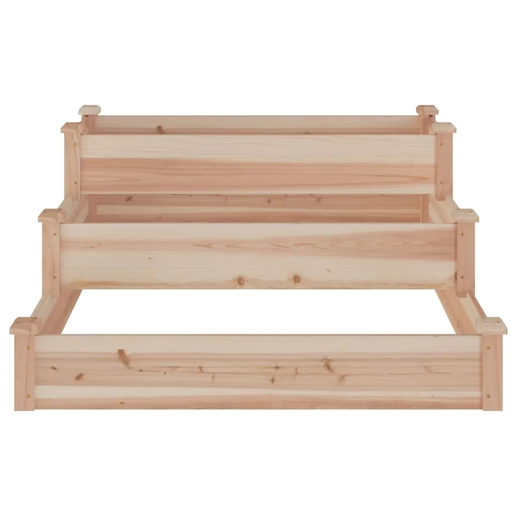 Fioriera Rialzata da Giardino 120x120x56cm Legno Massello Abete