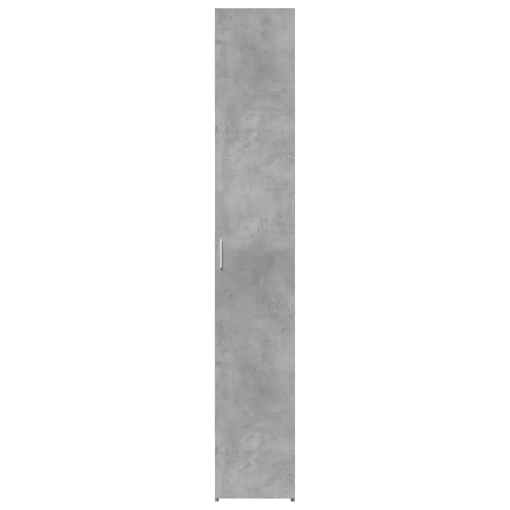 Credenza Grigio Cemento 30x42,5x185 cm in Legno Multistrato