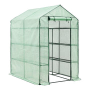 Serra da giardino Vale in acciaio e polietilene con ripiani integrati 120 x 170 x 194 cm verde 03_0008258