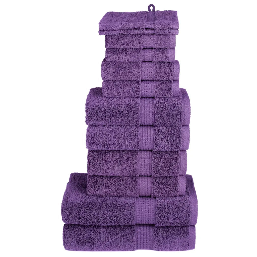 Set ASciugamani SOLUND 12 pz Viola 600 gsm