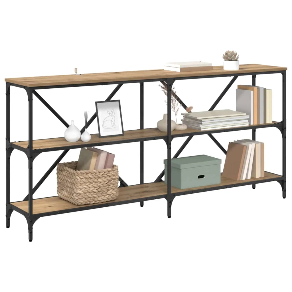 Tavolo Consolle | Tavolo d'Ingresso Rovere artigianale 160 x 30 x 75 cm