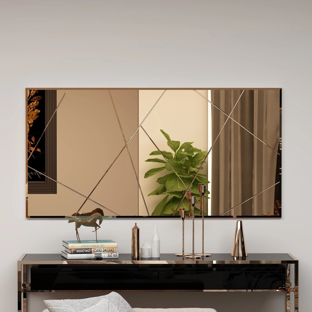 Specchio in legno "Orezo" - 120 x 60 cm - Bronzo