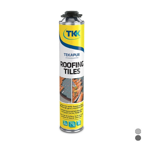 SCHIUMA POLIURETANICA TEKAPUR TEGOLE E TETTI 750 ml - Grigio Pistola TKK