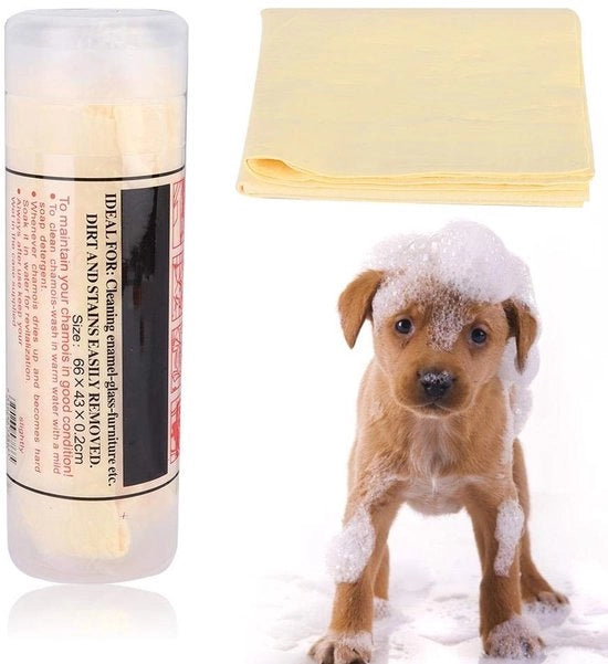 Asciugamano per Animali di Casa - Superassorbente - Asciugamano per Cane/Gatto - Materiale Soffice - Dimensioni 66x43 cm - Peso Leggero 140 g - Asciugamano per Animali di Casa