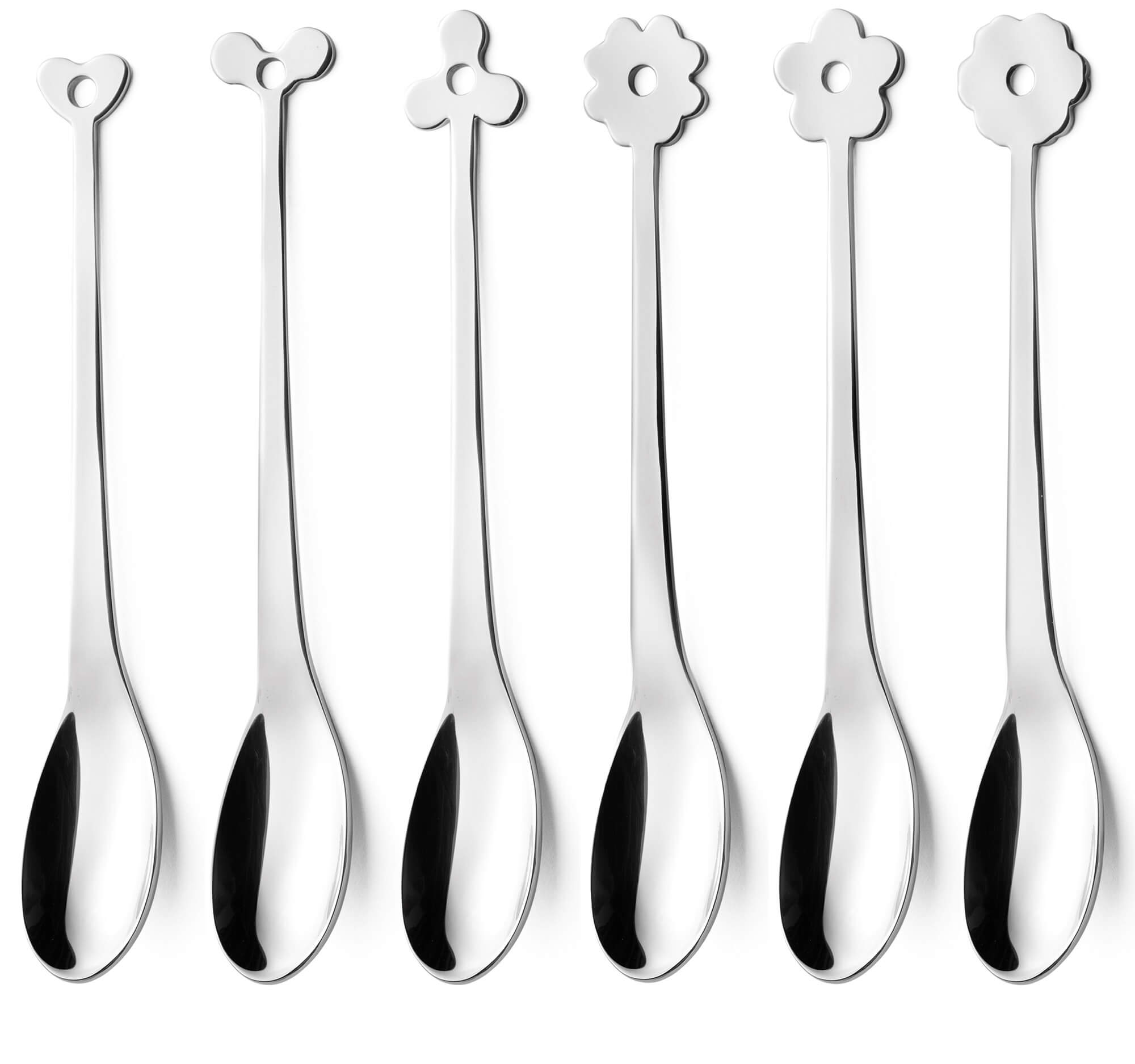 Set di Cucchiaini Cappuccino 6 Pezzi in Acciaio Eme Cadeau