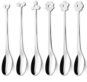 Set di Cucchiaini Cappuccino 6 Pezzi in Acciaio Eme Cadeau