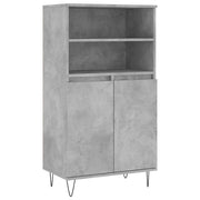 Buffet credenza cassettiera armadio mobile contenitore organizer cucina soggiorno salotto alto 60 x 36 x 110 cm legno ingegnerizzato grigio 02_0034457