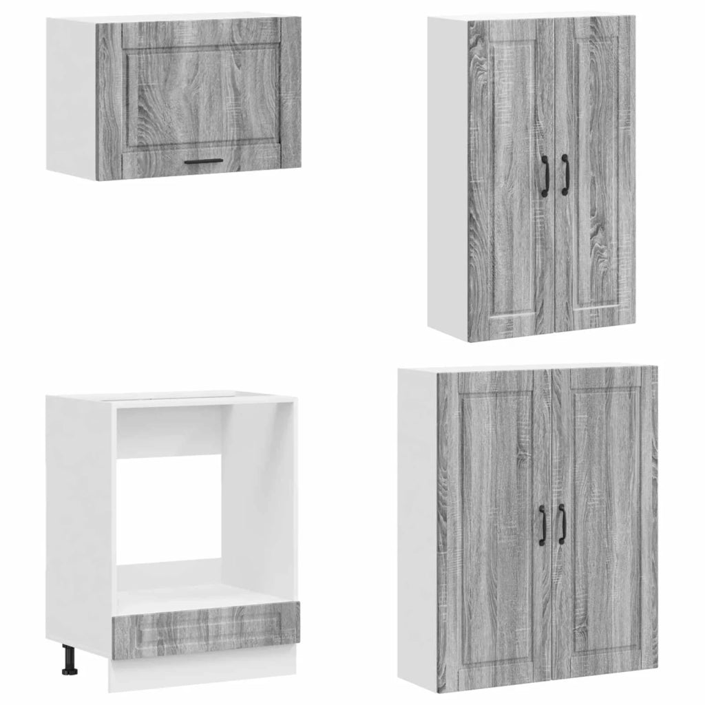 Unità Cucina PORTO 8 pcs Sonoma grigio Legno ingegnerizzato 3438169