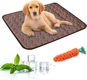 Matte da giù fresco per cani - Lato ghiaccio non tossico - Materasso estivo per gatti e cani - Lavabile e respirante - Abbracciabile - Piccolo Medio Grande