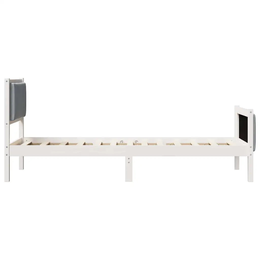 Struttura del letto Grigio chiaro 80 x 200 cm Tessuto