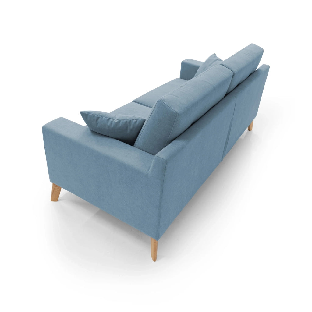 Danish Divano moderno in tessuto morbido impermeabile T02 186 cm carta da zucchero