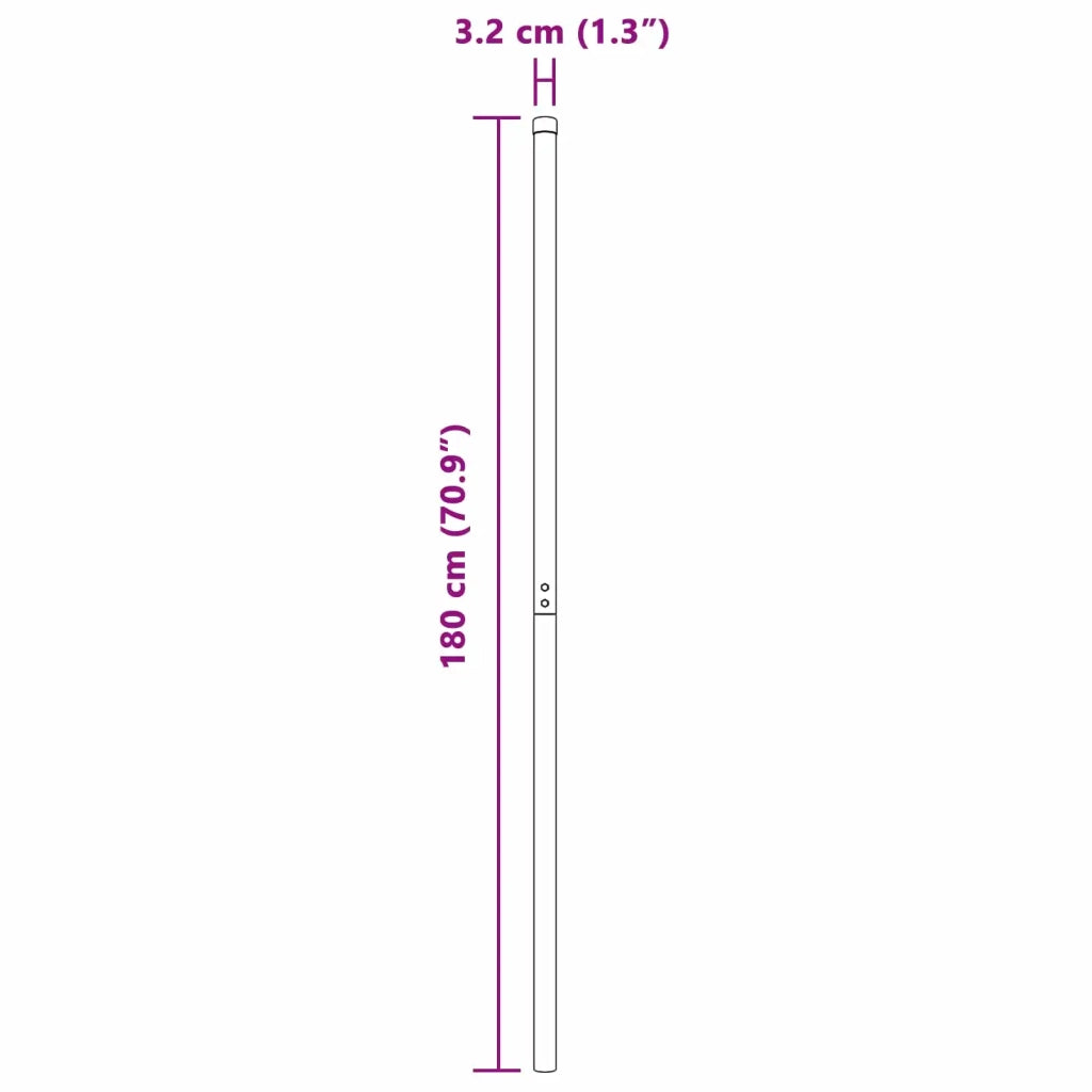 Palo della recinzione 12 pz Grigio CFW3958101