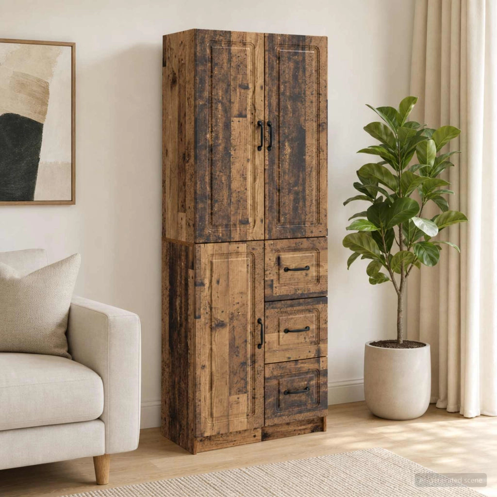 Set di armadi 2 pz Legno antico Legno ingegnerizzato 3416986
