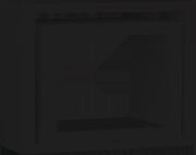 MENSOLE CHIUSE A FORMA QUADRATA 2 PZ 25X40-20X35  IN COLORAZIONE NERA OKX