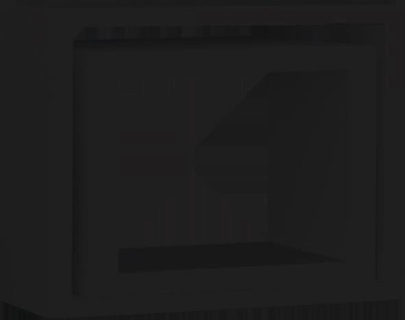 MENSOLE CHIUSE A FORMA QUADRATA 2 PZ 25X40-20X35  IN COLORAZIONE NERA OKX