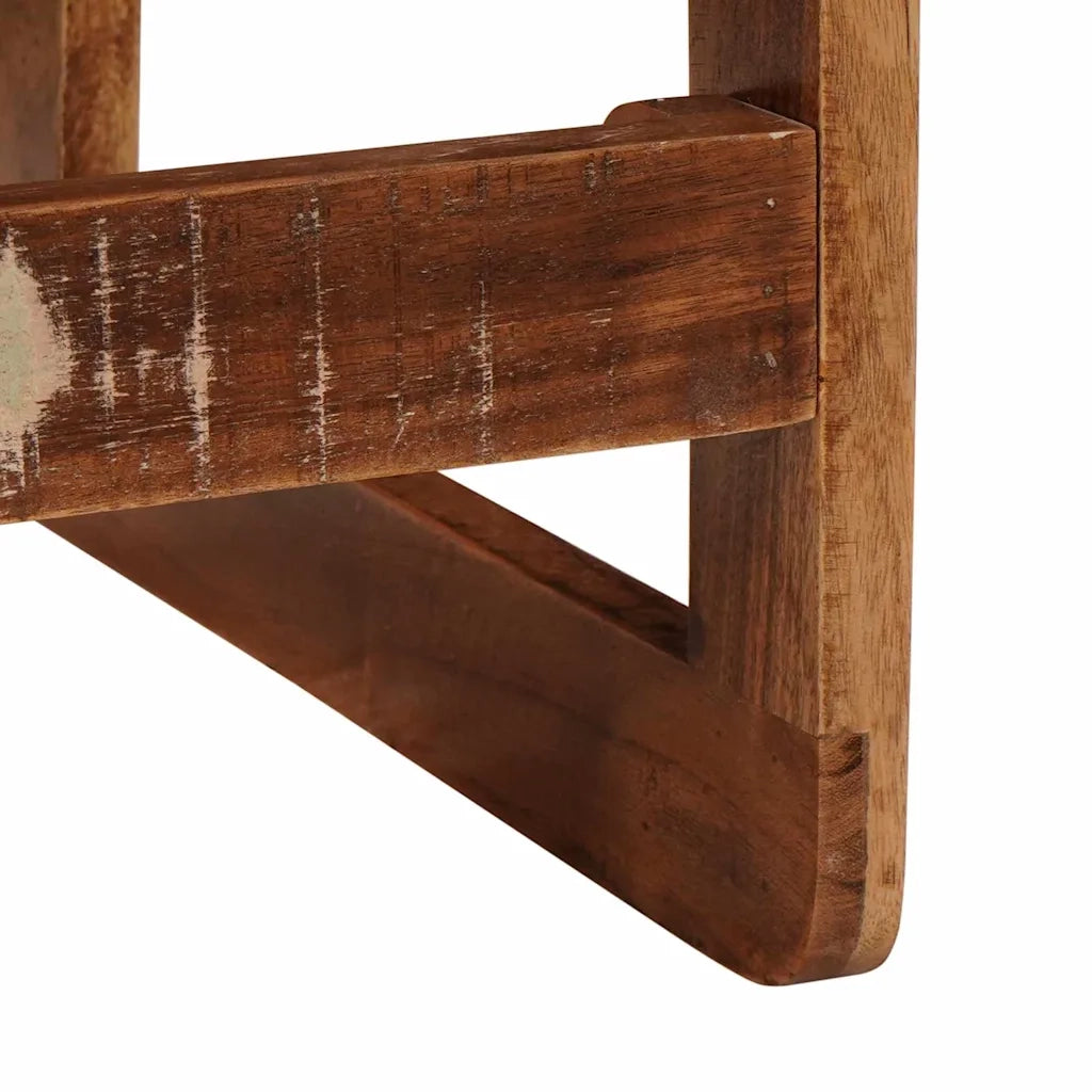 vidaXL Tavoli da Fine Multicolore legno massello di riciclo