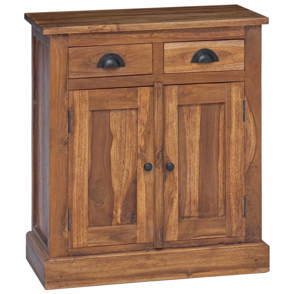 Armadio con porta Naturale 65 x 30 x 75 cm Legno di teak solido